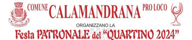 Calamandrana | “Festa patronale del Quartino 2024”