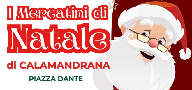 In piazza Dante i mercatini di Natale di Calamandrana (immagine di copertina).