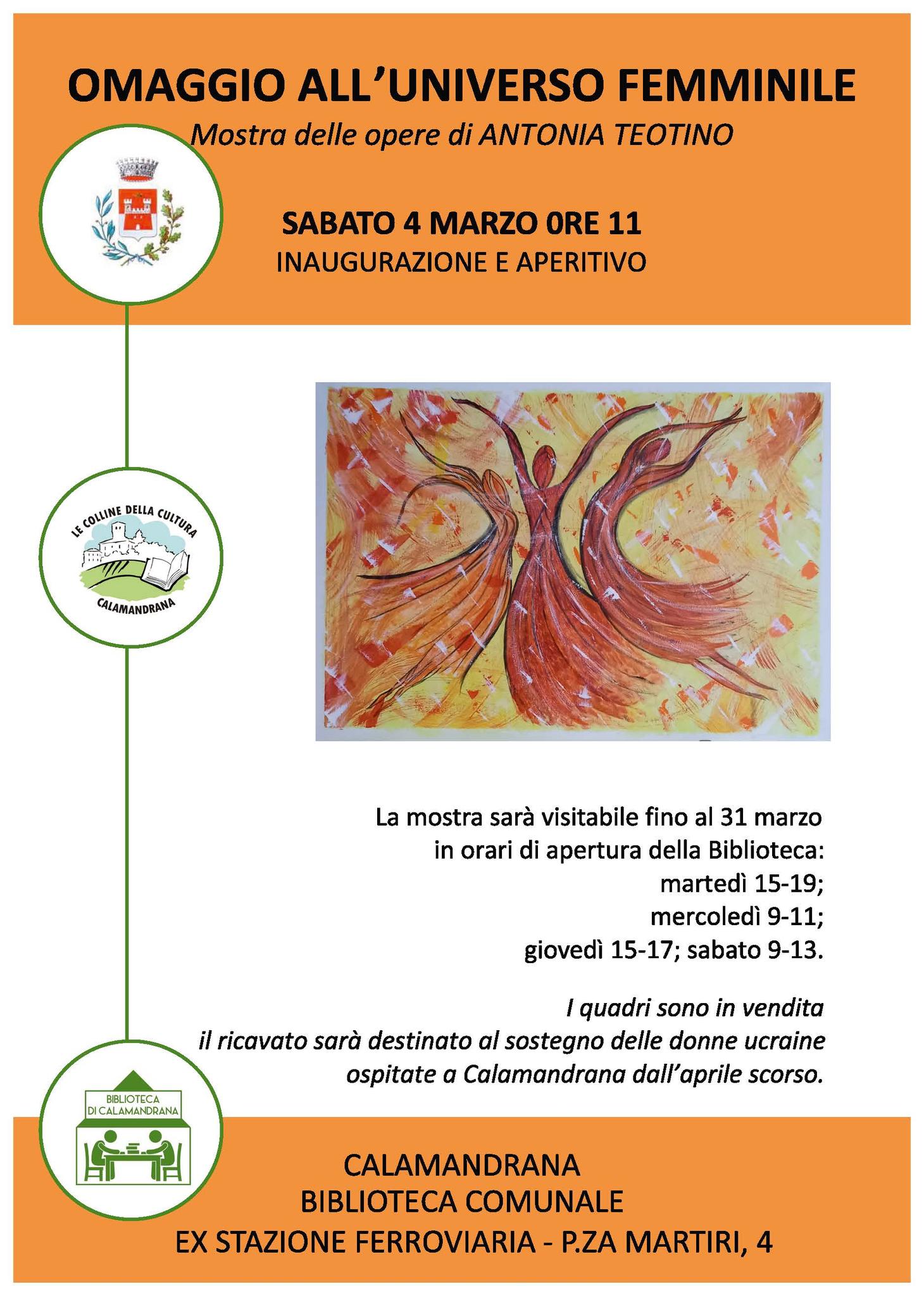 Calamandrana | Mostra "Omaggio all'universo femminile"