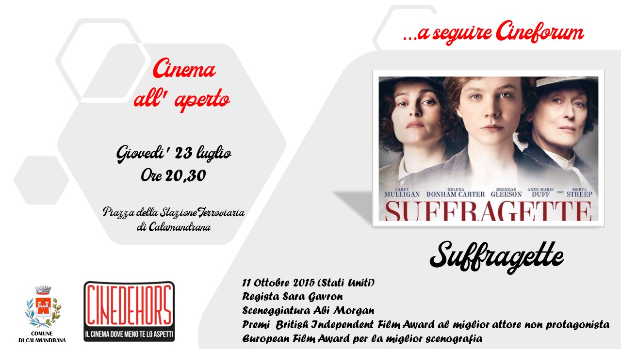 Calamandrana | Cinema all'aperto - proiezione "Suffragette"